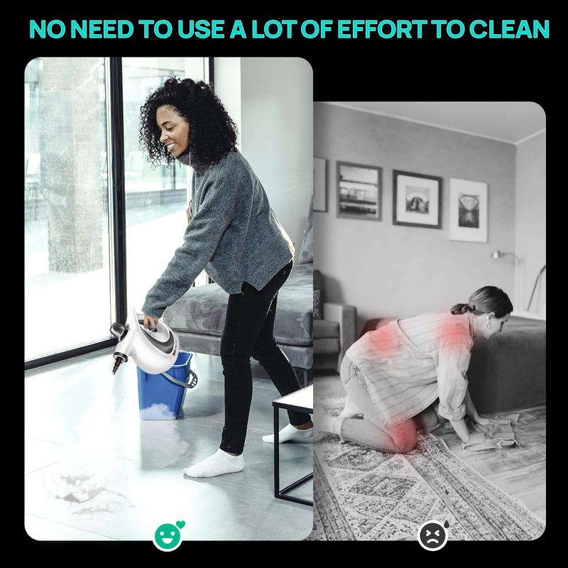Natural Steam Cleaner with 12 Accessories