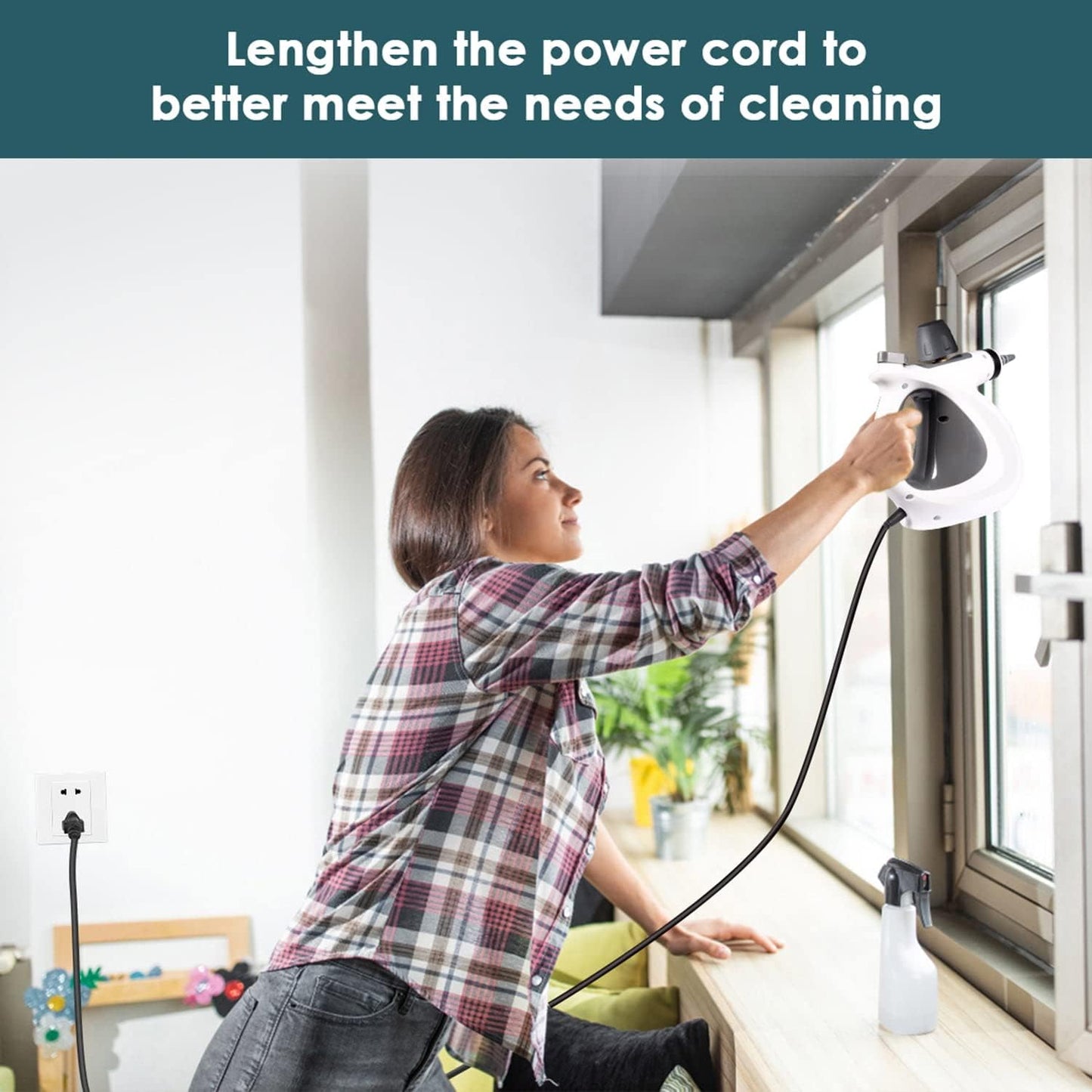 Natural Steam Cleaner with 12 Accessories